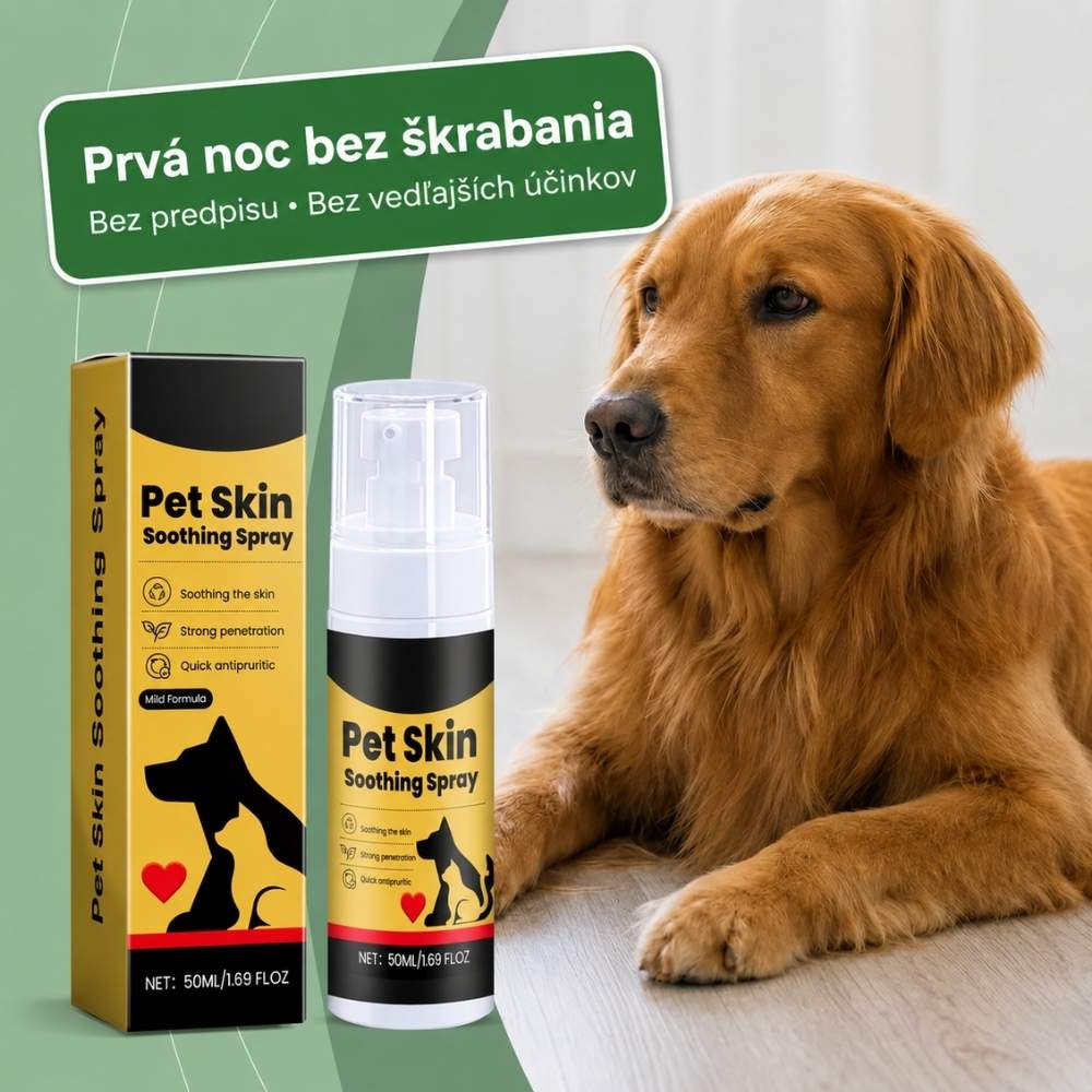 Veluna Sprej na Úľavu Pokožky pre Psov Schválený Veterinárom