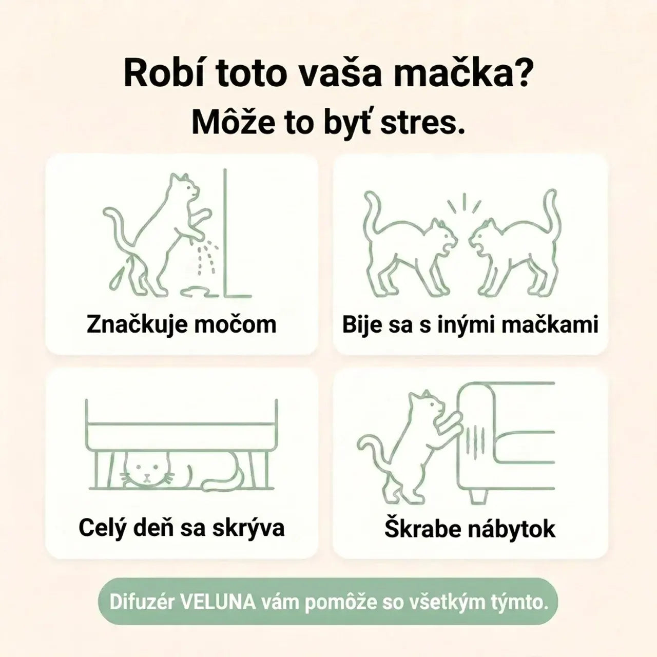 Veluna Feromónový Difuzér pre Mačky