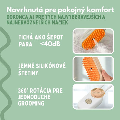 Veluna Steam Brush pre mačky