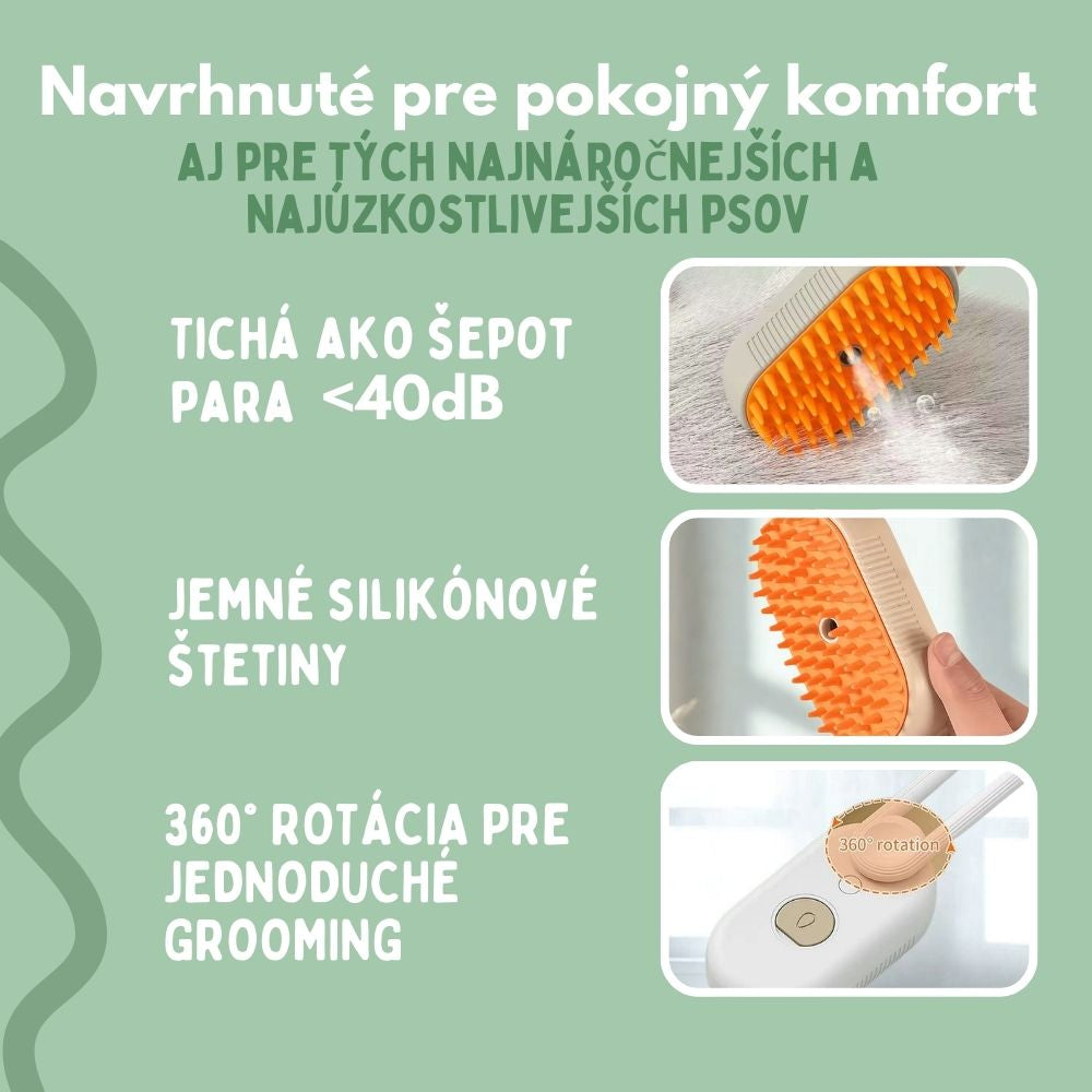 Veluna Steam Brush pre Psov
