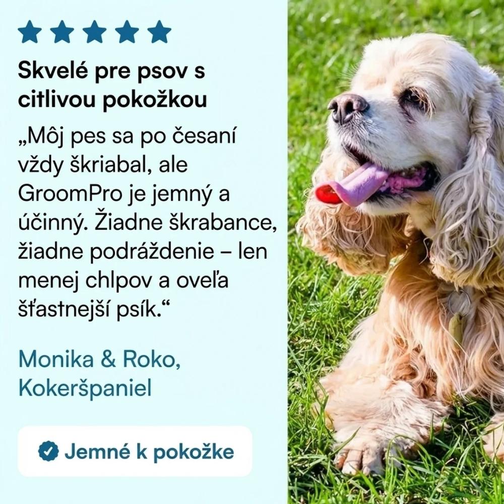GroomPro – Kefa na odstraňovanie chlpov