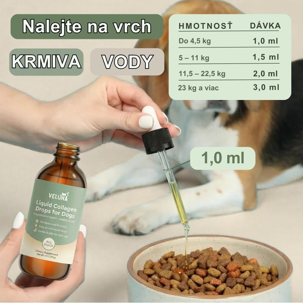 Veluna Prémiový Tekutý Kolagén pre Psov