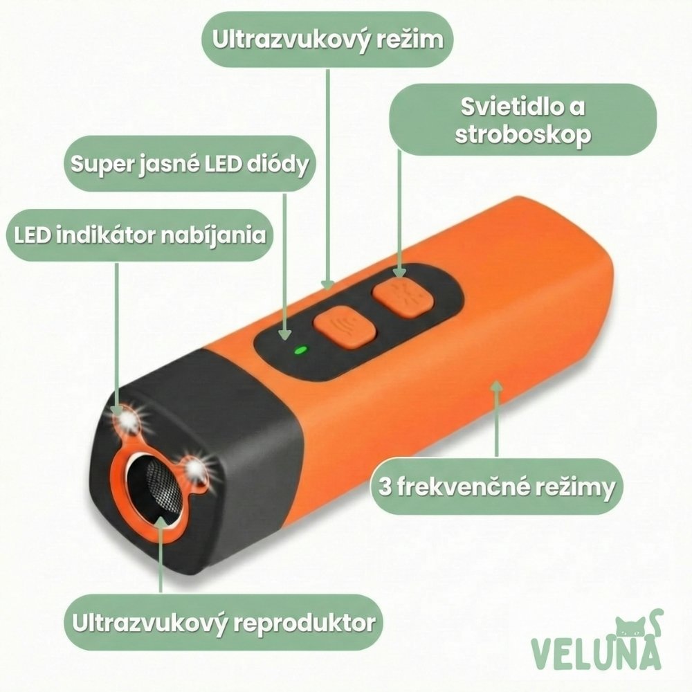 CalmPro – ultrazvukový tréner pre psov – bezpečne zastaví nadmerné štekanie