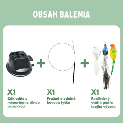 Interaktívna hračka pre mačky s perím, závesná a elastická