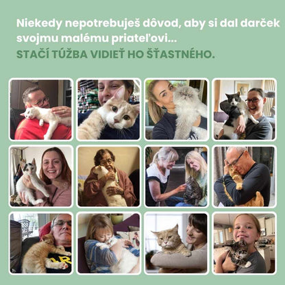 Interaktívna hračka pre mačky s perím, závesná a elastická